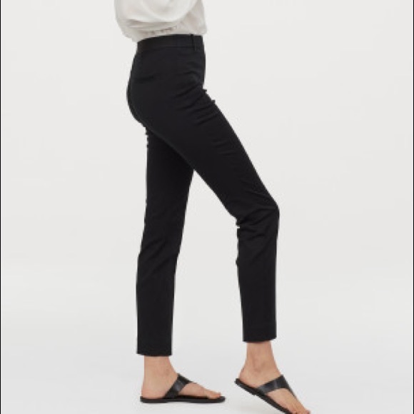 Ankle Length H&M Black Trousers Server Blacks - Picture 1 of 2